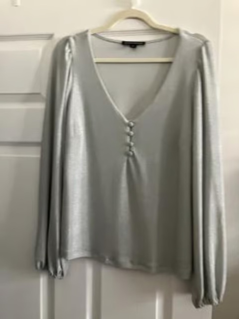 Boston Proper silver top